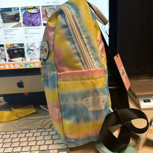 New with Tags juicy couture backpack and pencil or cosmetic case or wristlet - Picture 5 of 16